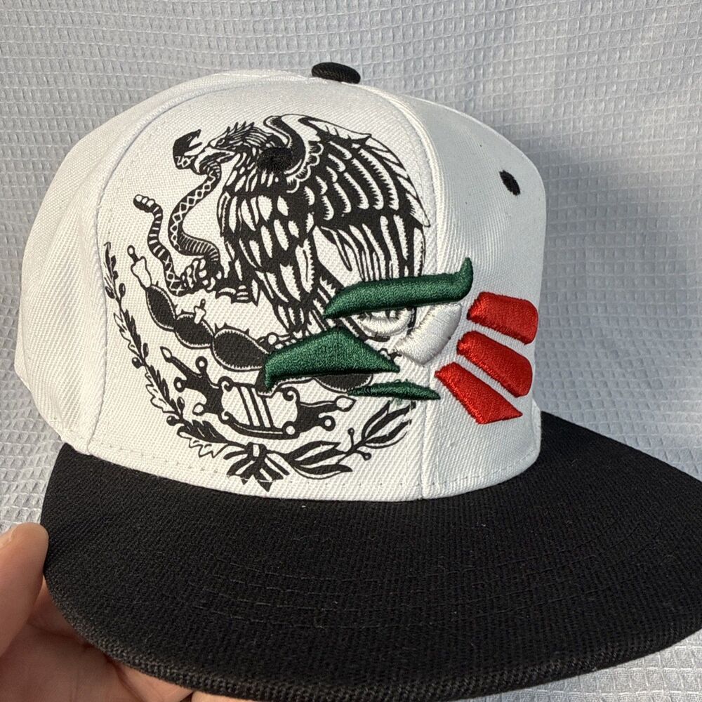 Mexican Pride Trucker Snapback Hat Eagle Embroidered Mexico Flag Baseball Cap